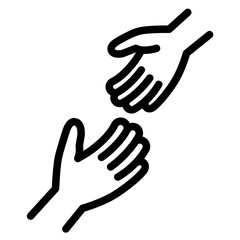 Obraz premium Lend a Hand Icon