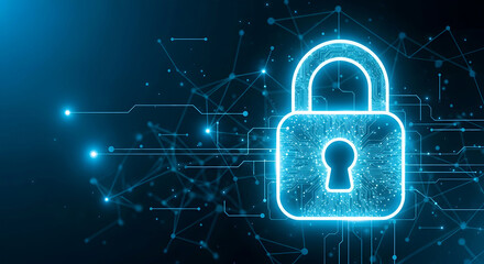 Secure Network Encryption and Data Protection Concept with Digital Lock