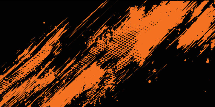 Vector Comic Book and Journal Background. Comic Book and Journal Orange Grunge Background and Texture. Vector Illustration with Halftone Dots for Comic Book and Journal