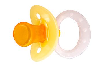 Baby-Schnuller isoliert als Freisteller über transparentem Hintergrund