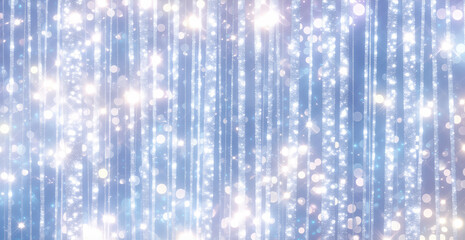 blue silver light sparkle glitter bokeh glow on abstract background creating bright elegant luxury festive winter atmosphere with shimmer decoration and serene celebration mood