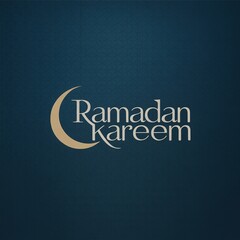 Modern corporate Ramadan Kareem greeting for banks, startups, fintech apps