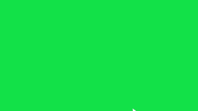 animated mouse cursor with click ripple effect for digital interfaces. cursor click and double click motion graphic for interface design. ui mouse pointer clicking animation with green background. 