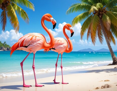 2-teiliges Flamingo Fisherman-Hat & Herz-Sonnenbrille-Set – Sommer-Outfit Für Strand, Festival & Karneval