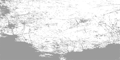 Obraz premium Vintage black ink splat on a grungy gray concrete wall texture with a rough paper design and old dirty paint patterns for a distressed black and white vector background