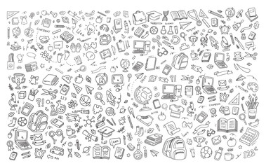 Obraz premium hand-drawn doodles