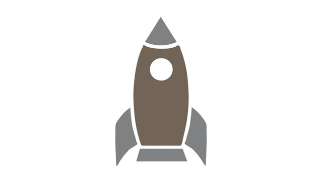 Rocket Icon Representing Startup Launch Innovation and Product Roadmap for Venture Growth and Investor Pitching