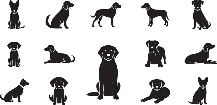 Dog Outline Icon Pack
