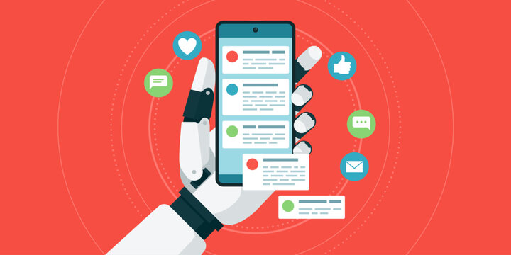 AI agent chatting with other users on social media apps