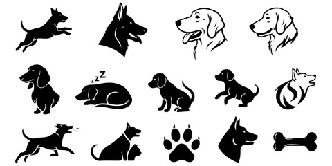 Cute Dog Cartoon Vector
