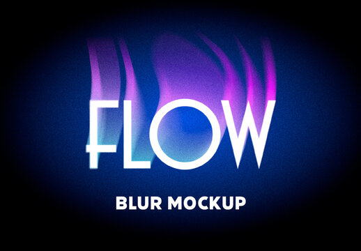 Blur Speed Motion Effect Mockup