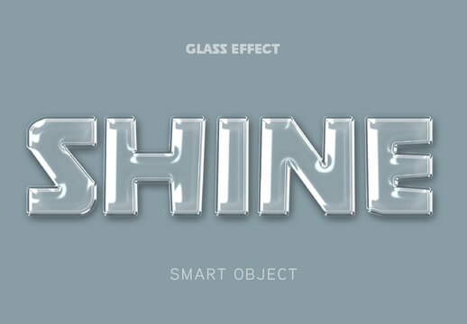 Glass Text Effect