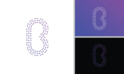 The letter 'G' logo design is formed from small, interconnected elements, giving a dynamic and modern impression.