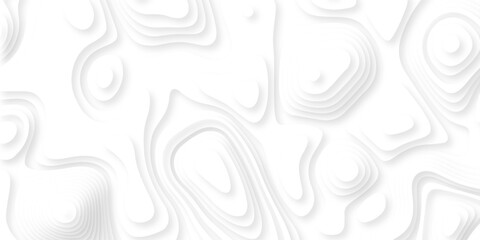 Vector lines seamless pattern sea map topography design. White wave paper curved reliefs Contour maps. Discovery topographic texture backdrop landscape earth style trail map geography design.  © Alibuss