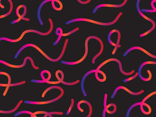 abstract squiggle pattern on dark background