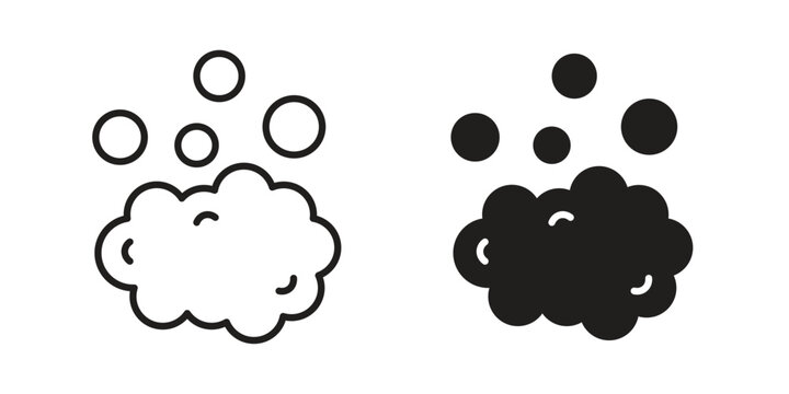 Foam icon in editable style. Vector icon graphics