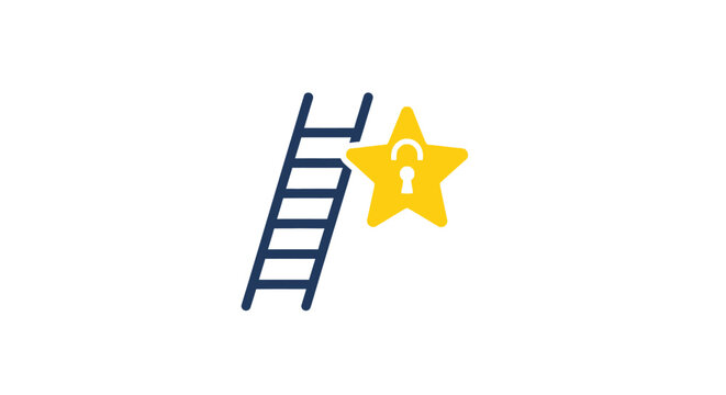 Ladder reaching for a star.