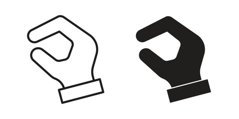 Obraz premium Hand Lizard icon in editable style. Vector icon graphics