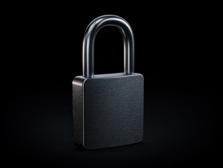Naklejka premium safety padlock isolated on a transparent background ar 43