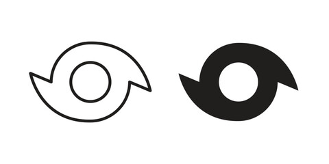 Hurricane icon in editable style. Vector icon graphics