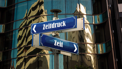 Signposts the direct way to time versus time pressure