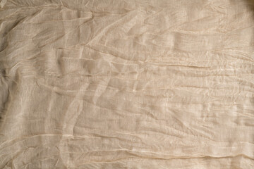 Fototapeta premium Ivory neutral cloth textile fabric template top view