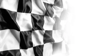 Fotobehang Natuur Park Checkered racing flag  © Stillfx