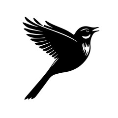 Fototapeta premium vector illustration of a Skylark bird