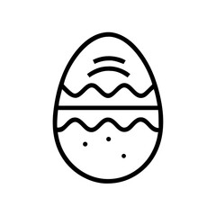Decorative Easter egg design, simple and elegant, capturing festive mood, copy space