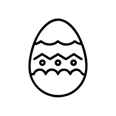 Easter decorative egg with patterns, elegant design for interior decor, perfect for festive ambiance, copy space