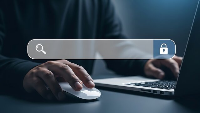 Searching for secure information on a computer