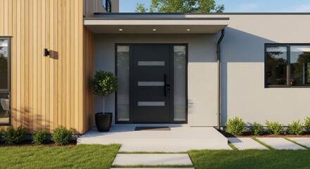 entrance to the house