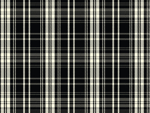 Gray Black Buffalo Check Seamless Fabric Texture for Classic Flannel Clothing Design
