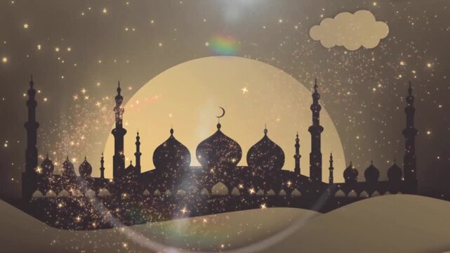 islamic background ied ramadan video footage stock