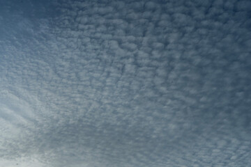 Beautiful colorful sunset with orange clouds. Sky background.