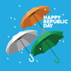 Colorful patterns enrich Happy Republic Day artwork beautifully