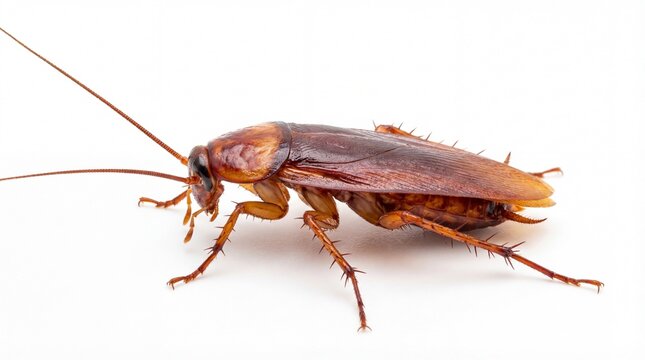 Cockroach isolated on a white background