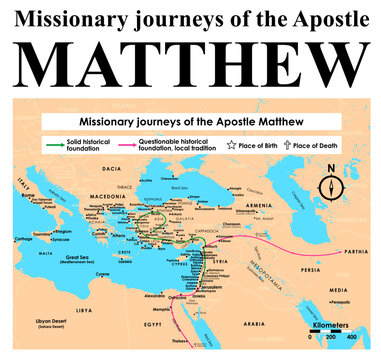 Missionary journeys of the Apostle Matthew