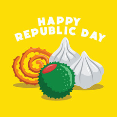 Eye-catching vectors make Happy Republic Day content engaging