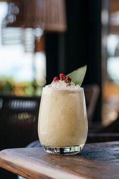 Tropical Colada Sour with coconut and pineapple