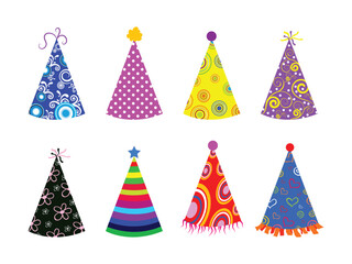 Cute patterned birthday hat kit suitable for anniversary, carnival, new year, holiday celebration and costume accessory