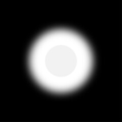Soft Radiant White Light Glow Effect Against a Deep Black Background - Minimalist Abstract Concept