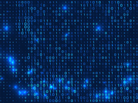 Modern Binary code concept digital background for programming and coding