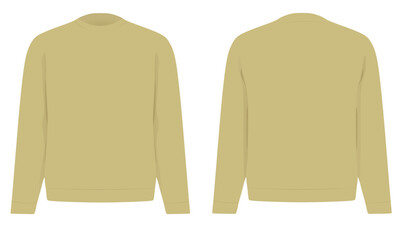 Brown sweatshirt blazer. vector illustration