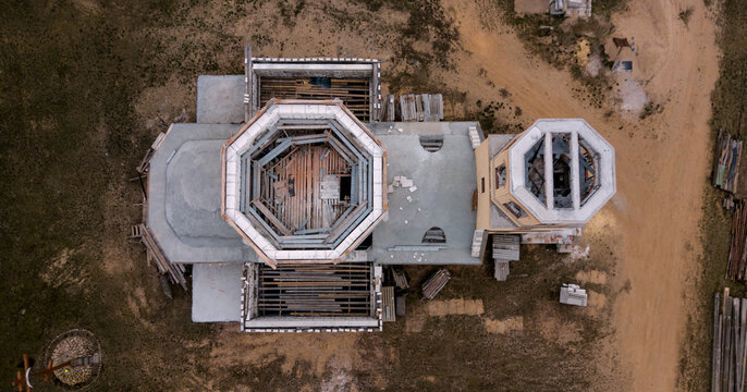construction of the Church top view