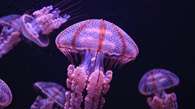 Jellyfish in underwater environment