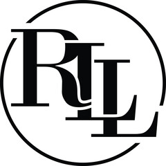 Letter RLL fashion logo design