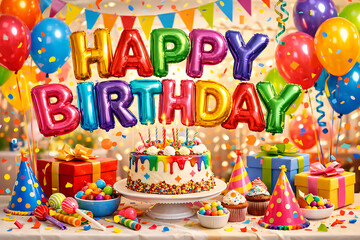 Happy birthday candles