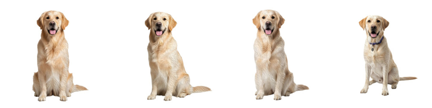 the sires of the Golden Retriever
dog isolated on withe background PNG file sock ,.,