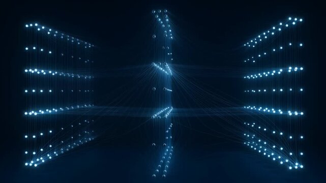 Symmetrical corridor infinite network